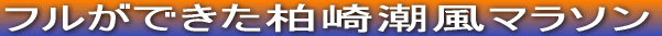 フルができた柏崎潮風マラソン